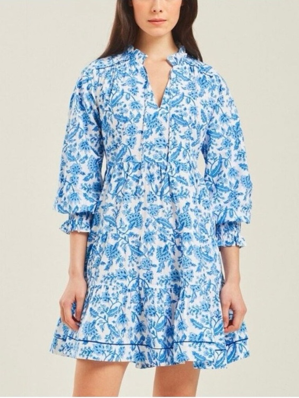 Pink City Prints Ocean Jaal Martha Mini Dress